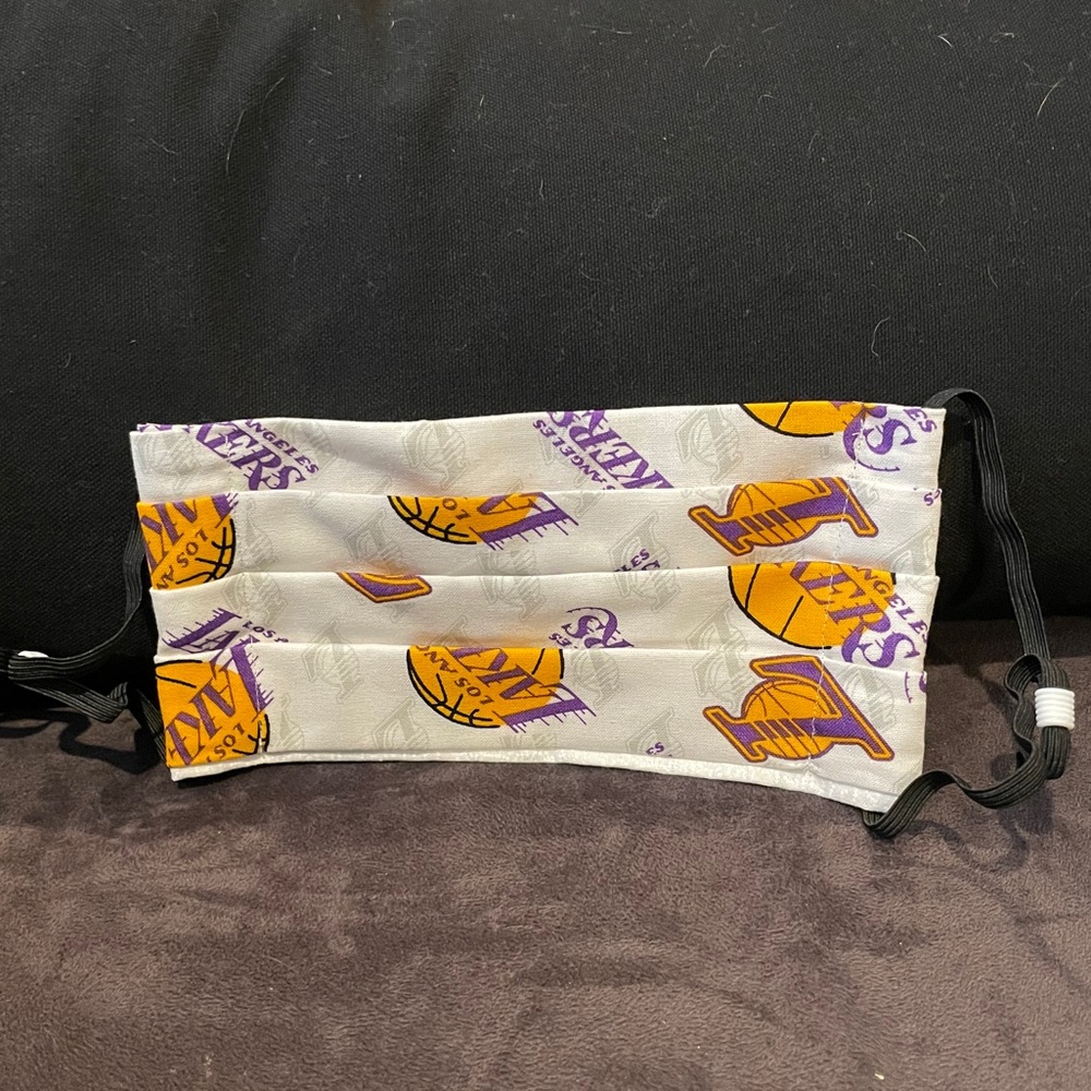 NBA LA Lakers Pleated 2ply Cotton Facemask